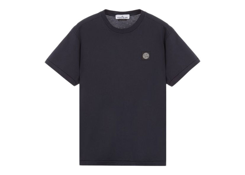 T-paita Stone Island Short Sleeve T-Shirt Navy Blue Musta | 801524113 - A0020