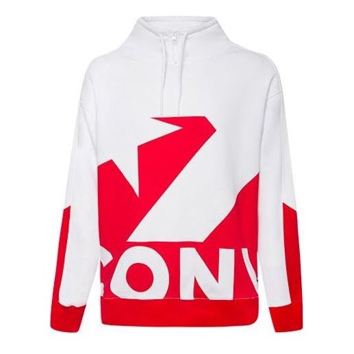 Huppari Converse Funnel Neck Sweatshirt Valkoinen | 10019472-A02