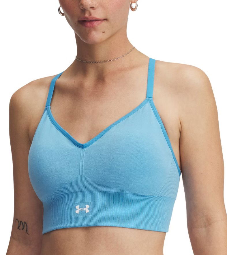 Rintaliivit Under Armour Under Armour Vanish Seamless Washed Low Bra Sininen | 1388111-452
