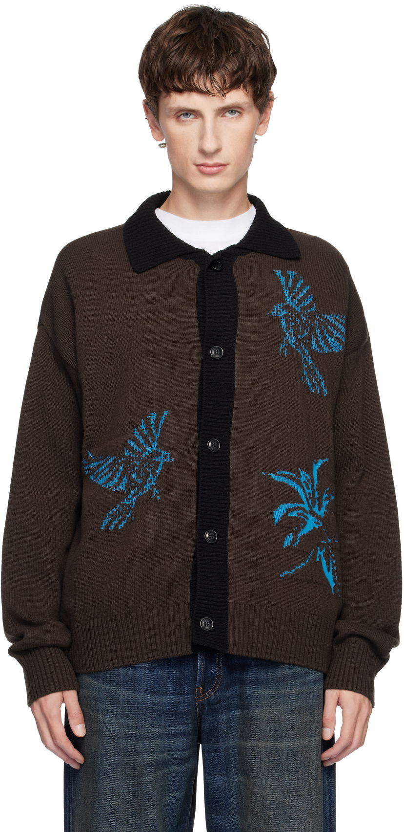 Villapaita Andersson Bell Andersson Bell Bird Intarsia Cardigan Monivärinen | atb1371u