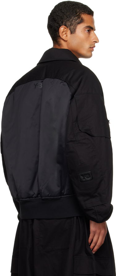 Bomber-takki Y-3 Y-3 UT Twill Bomber Jacket Musta | JY4554, 2