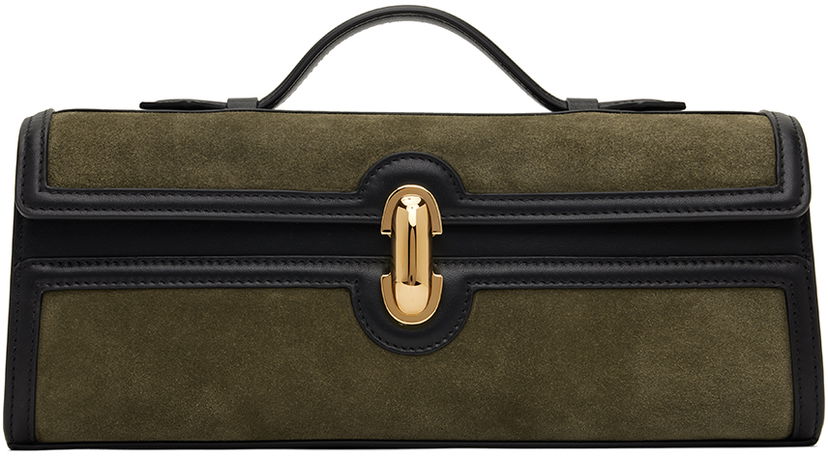 Käsilaukku Savette Khaki Slim Symmetry Pochette Bag Vihreä | H-014-14-14
