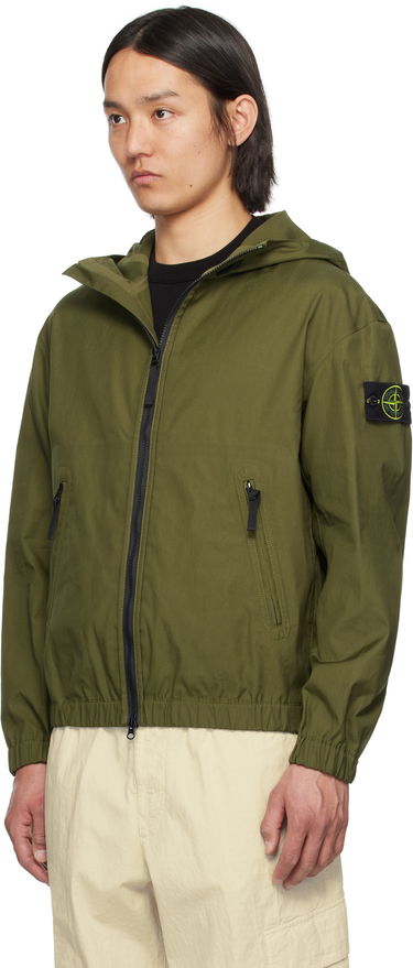 Tuulitakki Stone Island Stone Island Supima Cotton Canvas Jacket Vihreä | K1S15 4100079 S0011, 3