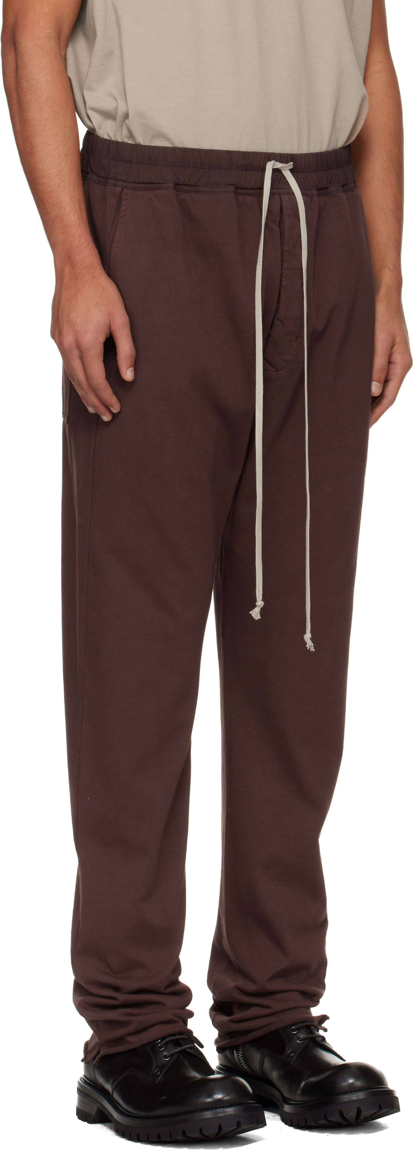 Verryttelyhousut Rick Owens Rick Owens DRKSHDW Concordians Berlin Drawstring Sweatpants Ruskea | DU02E7392 RIG, 1