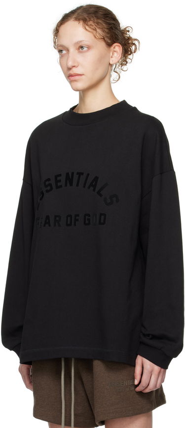 T-paita Fear of God Core Collection Heavy L/S Tee Black Musta | 125SU242010F, 3