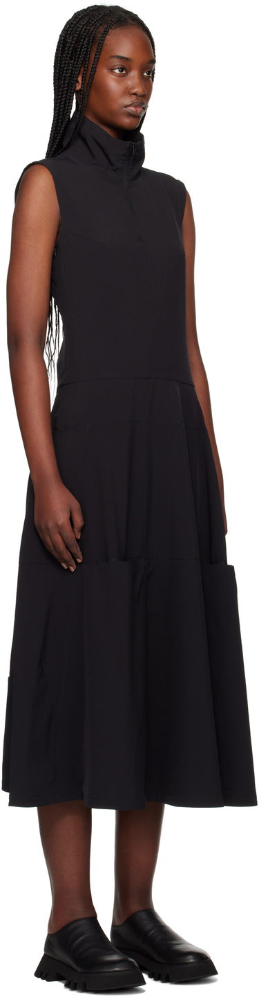 Mekko Y-3 Y-3 Half-Zip Midi Dress Musta | JI7087, 1