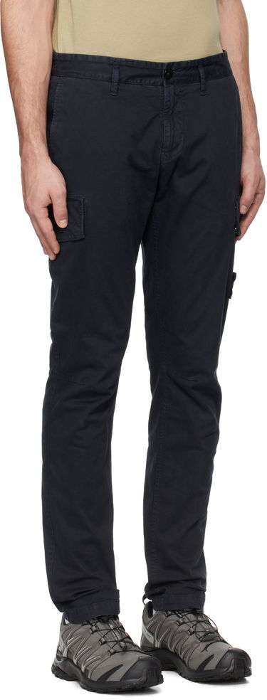 Cargo housut Stone Island Stone Island 'OLD' Broken Twill Cargo Pants Tummansininen | K1S153100306S0004, 1