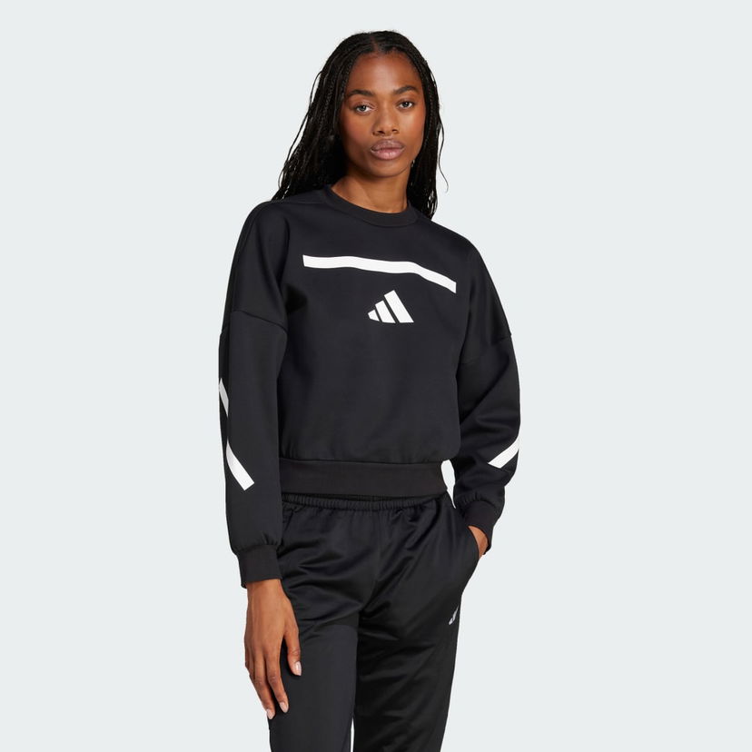 Huppari adidas Performance Z.N.E. Sportswear Crewneck Sweatshirt Musta | JJ4775