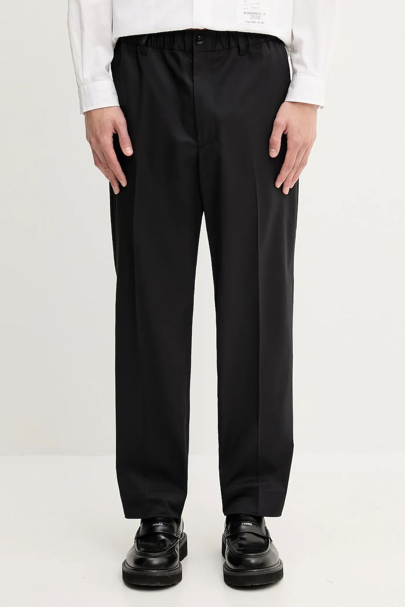 Housut Neighborhood NEIGHBORHOOD TAPEREDSILHOUETTE Tapered Trousers Musta | 251ZANH.PTM01