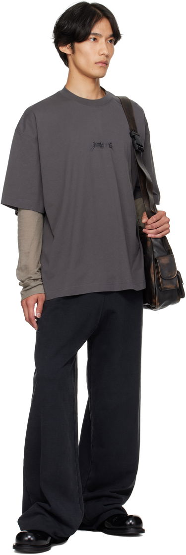 T-paita VETEMENTS VETEMENTS Metal Logo Regular Fit T-Shirt Harmaa | UH76TR600M, 3