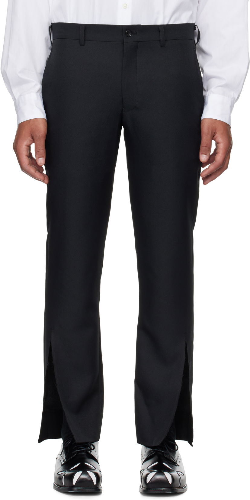 Housut Comme des Garçons Gabardine Trousers Musta | PN-P056-051