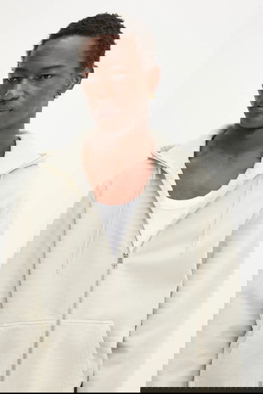 Huppari Samsoe Samsoe Samsoe Samsoe SAPIGMENT Full-Zip Hoodie Beige | M24300037, 3