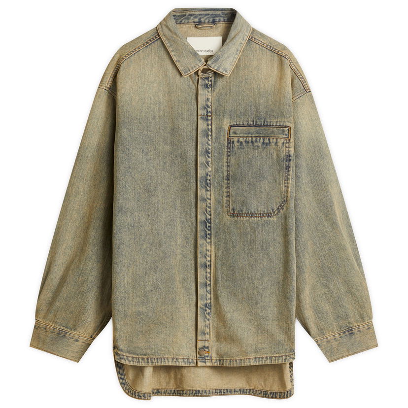 Paita Entire Studios Entire Studios Herculean Denim Shirt Beige | ESU-S25-11005-SW
