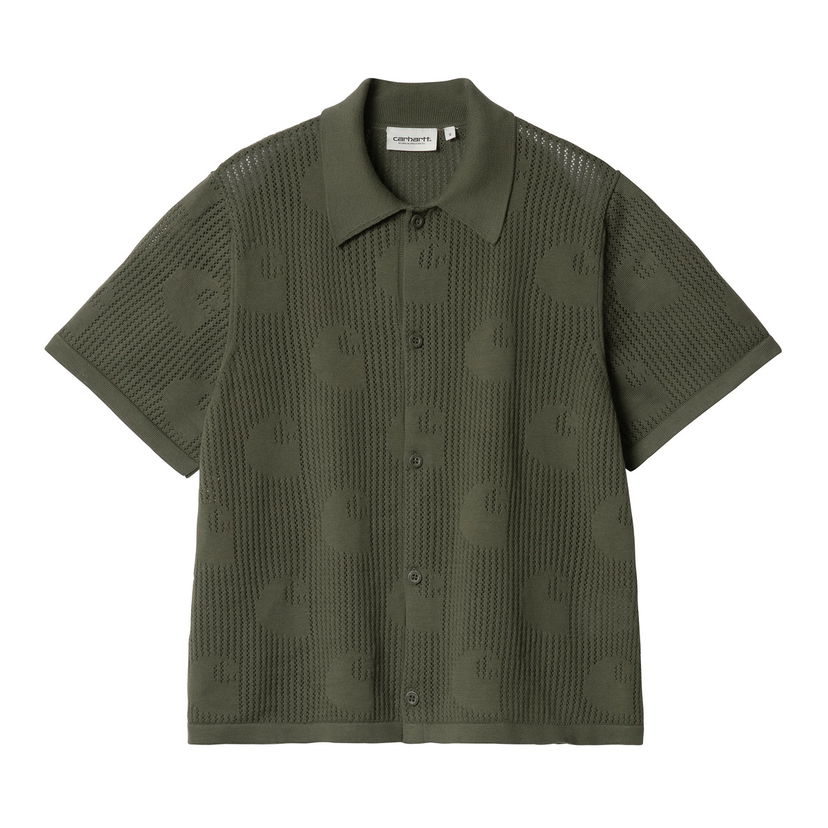 Paita Carhartt WIP Carhartt WIP Women's Short Sleeve Knitted Polo Shirt Vihreä | I034541_9