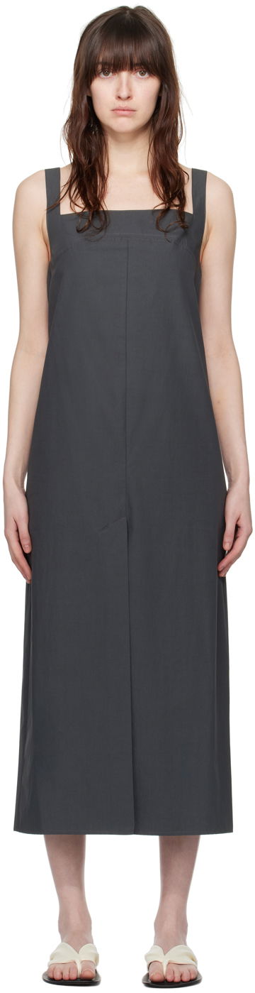Mekko Loulou de Saison Loulou de Saison Makeen Midi Dress Harmaa | MAKEEN