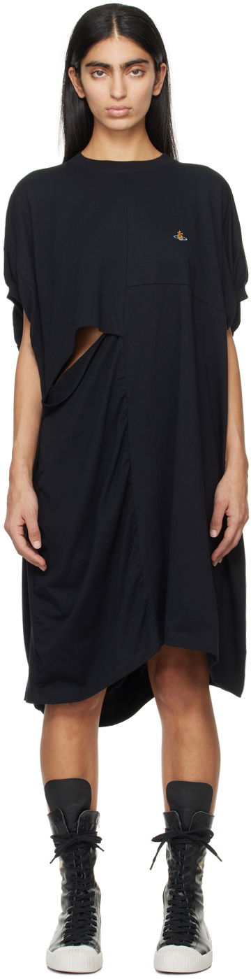 Mekko Vivienne Westwood Sleeveless Dolly Midi Dress Musta | 3G01001O-J004A-