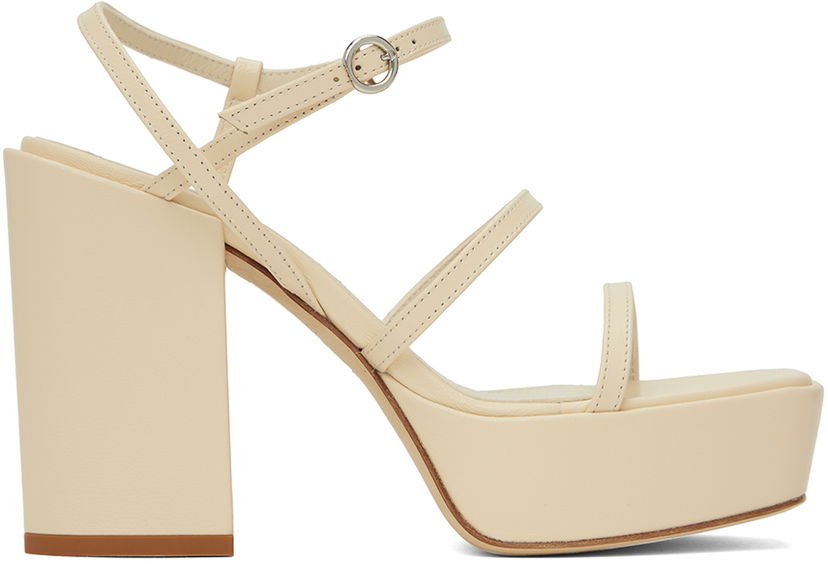 Asusteet Aeyde Aeyde Katalin Heeled Sandals Beige | A11-HS-ATNS11BL38-SS24-100-007