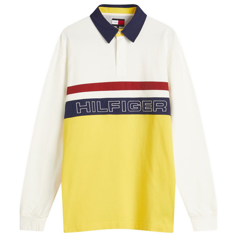 Poolopaita Tommy Hilfiger Tommy Jeans Sailing Rugby Polo, Size Large Keltainen | MN0MN00018ZH1