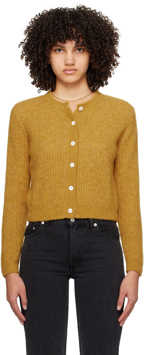 Villapaita A.P.C. Milo Cardigan Keltainen | WPABE-F22246