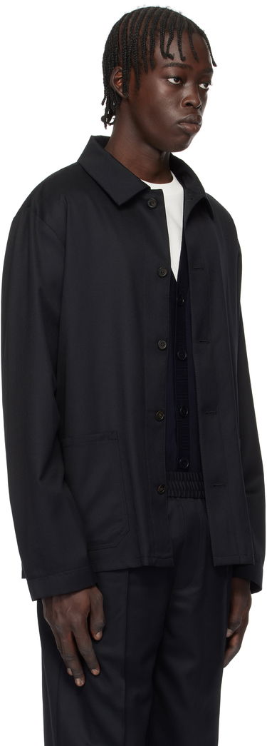 Takki A.P.C. Navy Kerlouan Jacket Tummansininen | WOAPO-H03053, 1