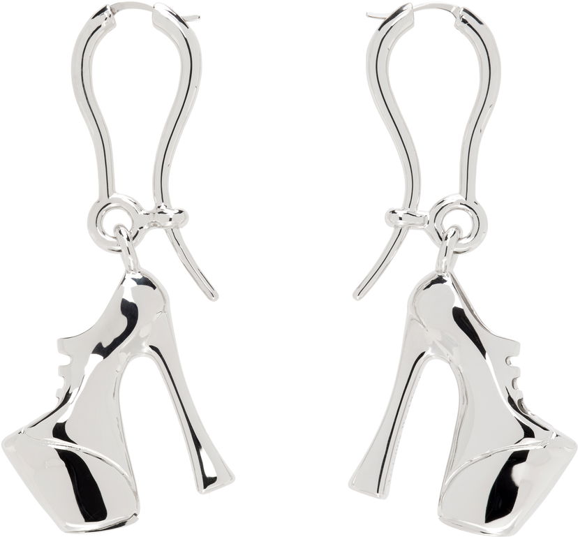 Korvakorut Vivienne Westwood Vivienne Westwood Silver-Tone Alienor Platform Heel Dangle Earrings Metallinen | 6202016S-02P019-