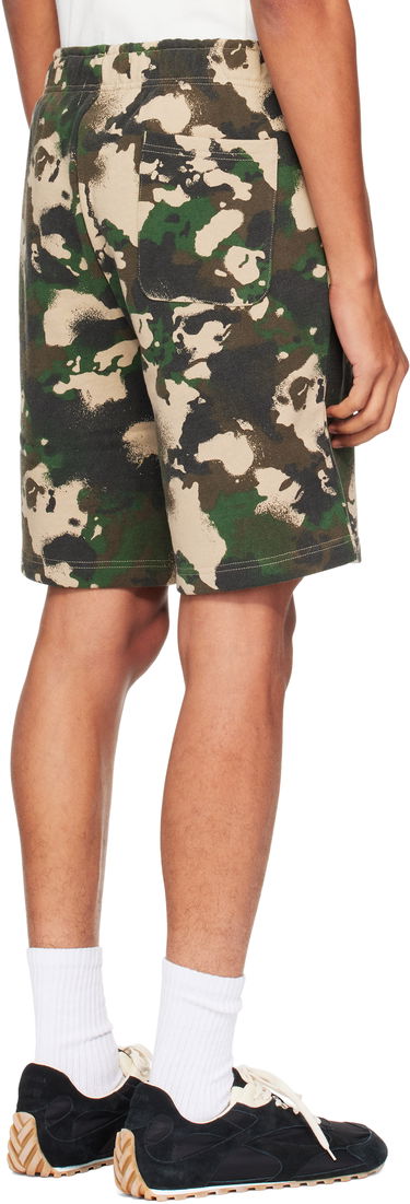 Shortsit BAPE Map Camo Regular Fit Shark Sweat Shorts Vihreä | 001SPL301001M, 2