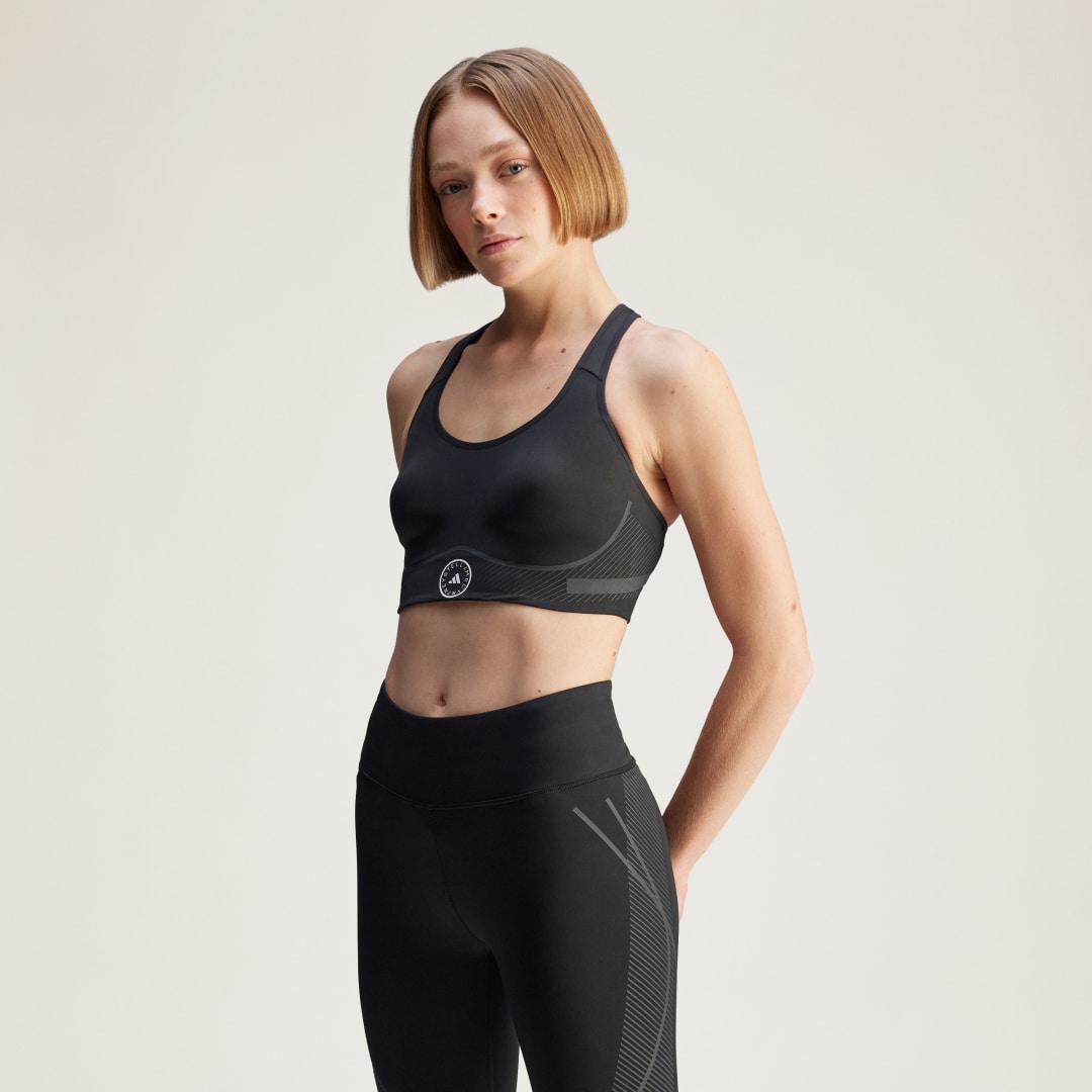 Rintaliivit adidas Performance adidas by Stella McCartney TruePace High Support Sports Bra Musta | JD8407, 0