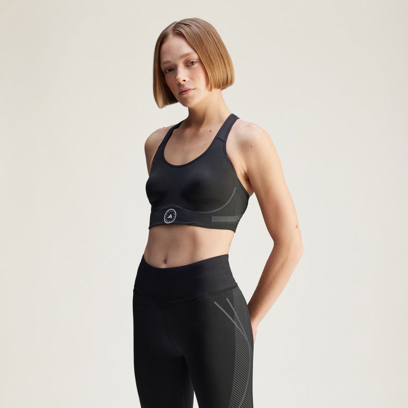 Rintaliivit adidas Performance adidas by Stella McCartney TruePace High Support Sports Bra Musta | JD8407