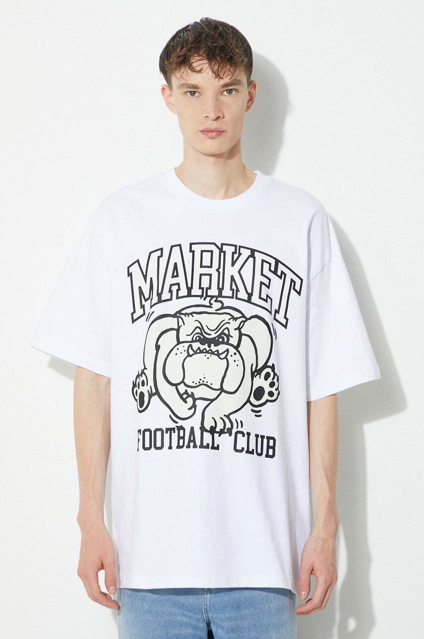 T-paita MARKET T-Shirt With Print Valkoinen | 399001776