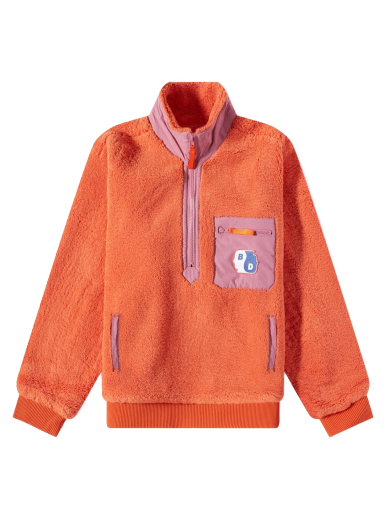 Huppari Brain Dead Ying Yang Half Zip Jacket Oranssi | BDW22O19002603OR01