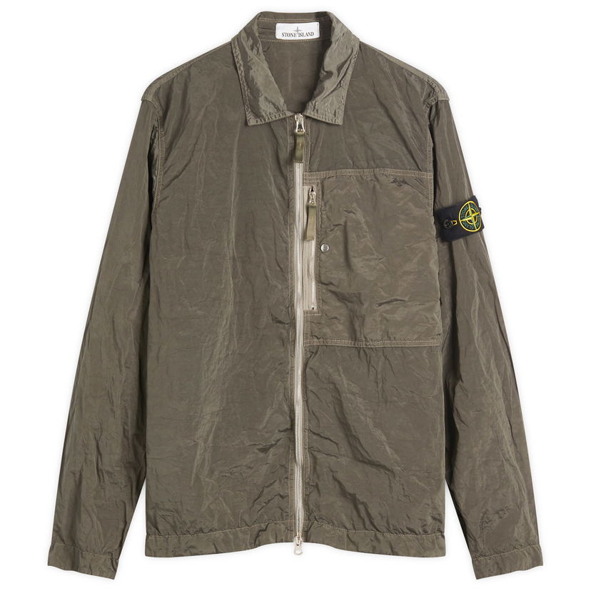 Paita Stone Island Nylon Metal Shirt Jacket, Size Large Vihreä | K1S151200005-V0054
