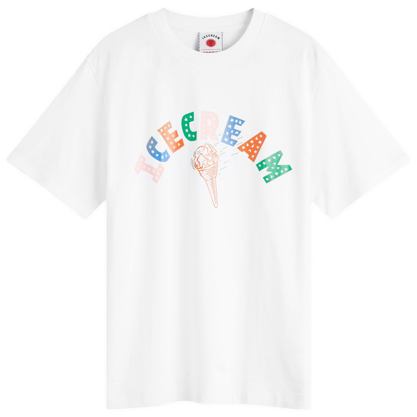 T-paita BBC IceCream ICECREAM Cone T-Shirt, Size Large Valkoinen | IC25248-WHT