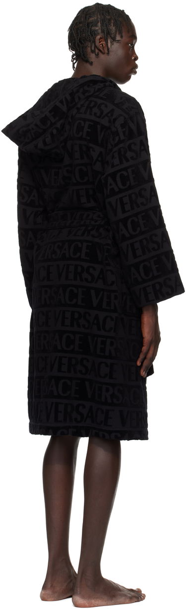 Pyjama Versace Versace 'Versace' Allover Bathrobe Musta | 1010660_1A07545, 2