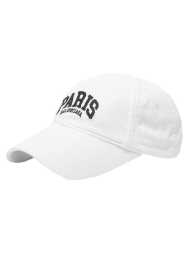Korkki Balenciaga Paris Logo Cap Valkoinen | 680748-410B2-9060