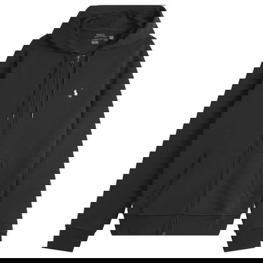 Huppari Polo by Ralph Lauren Double Knit Tech Zip Hoodie Musta | 710888282-BLK, 1