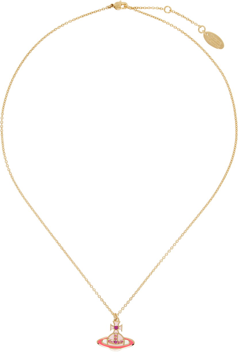 Kaulakoru Vivienne Westwood Vivienne Westwood Concetta Bas Relief Pendant Necklace Vaaleanpunainen | 630203F0-02R857-