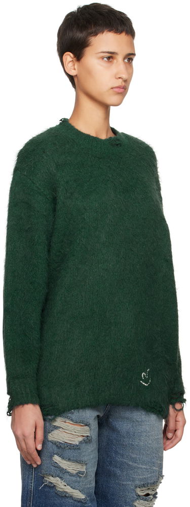 Villapaita ADER ERROR Crewneck Distressed Sweater Vihreä | BMADFWKT0304GN, 4