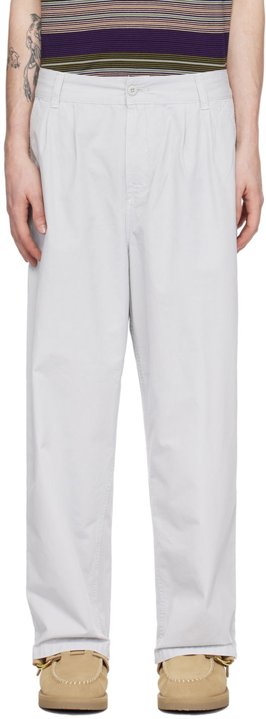 Housut Carhartt WIP Colston Trousers Harmaa | I031514
