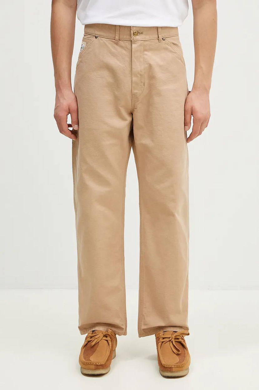 Cargo housut Human Made Human Made Washed Duck Work Pants Beige | HM28PT011