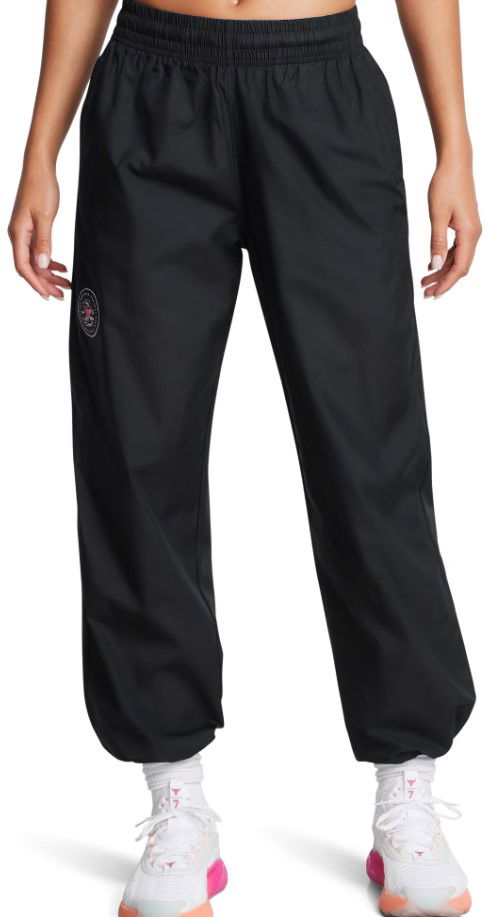 Verryttelyhousut Under Armour Project Rock Woven Pants Musta | 1386436-001