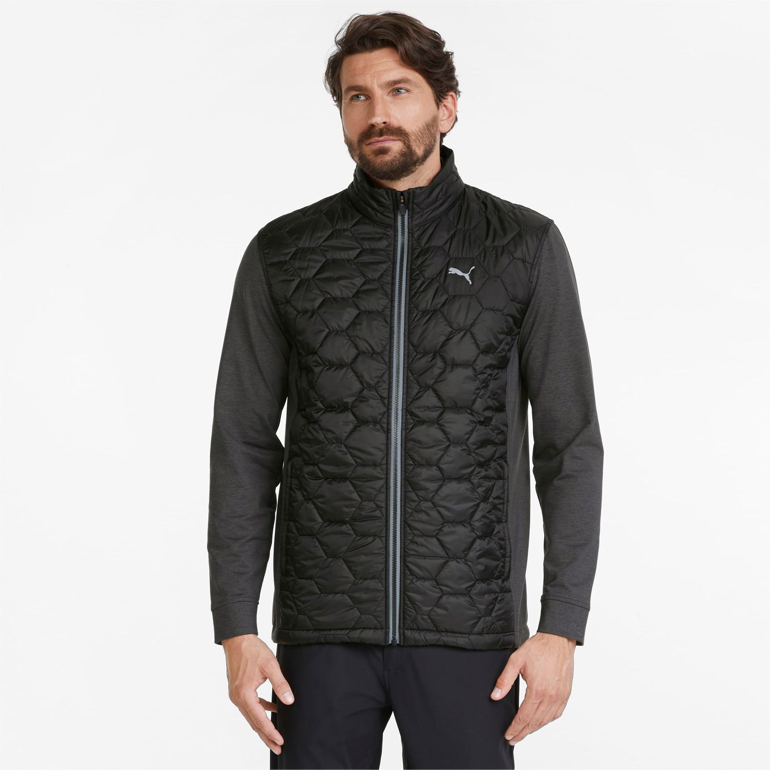 Takki Puma Cloudspun WRMLBL Herren Golf Jacket Musta | 531099_01, 0