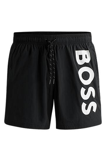 Uimapuvut BOSS BOSS Quick-Drying Swim Shorts with Contrast Logo Musta | 50514502