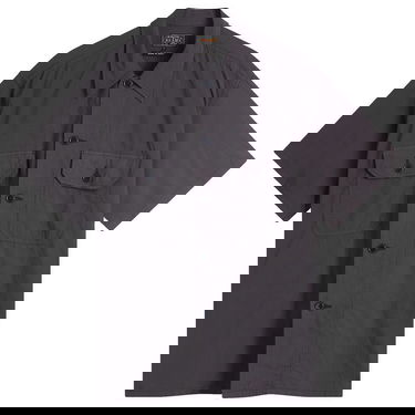 Paita BEAMS Beams Plus Textured Ripstop Short Sleeve Shirt, Size Large Harmaa | 3801-0186-139-79, 1