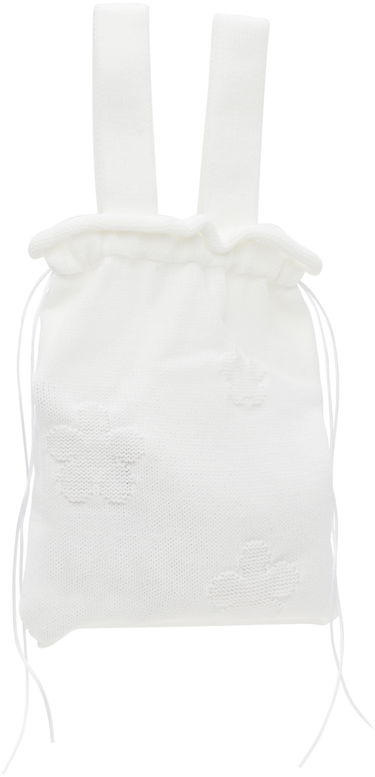 Gymsack Cecilie Bahnsen Cecilie Bahnsen Knit Drawstring Tote Bag Valkoinen | 1.24BAG45014 UTE BAG, 2