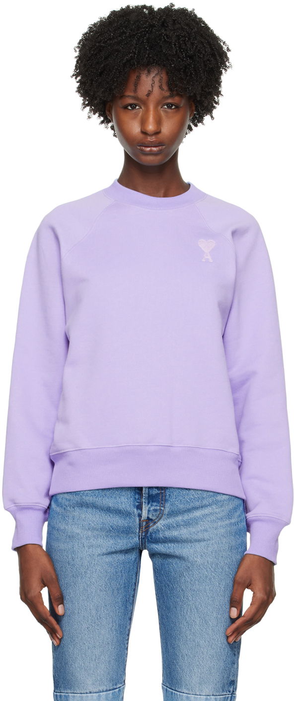 Huppari AMI SSENSE x Sweatshirt Violetti | SPUSW004.747.507, 0
