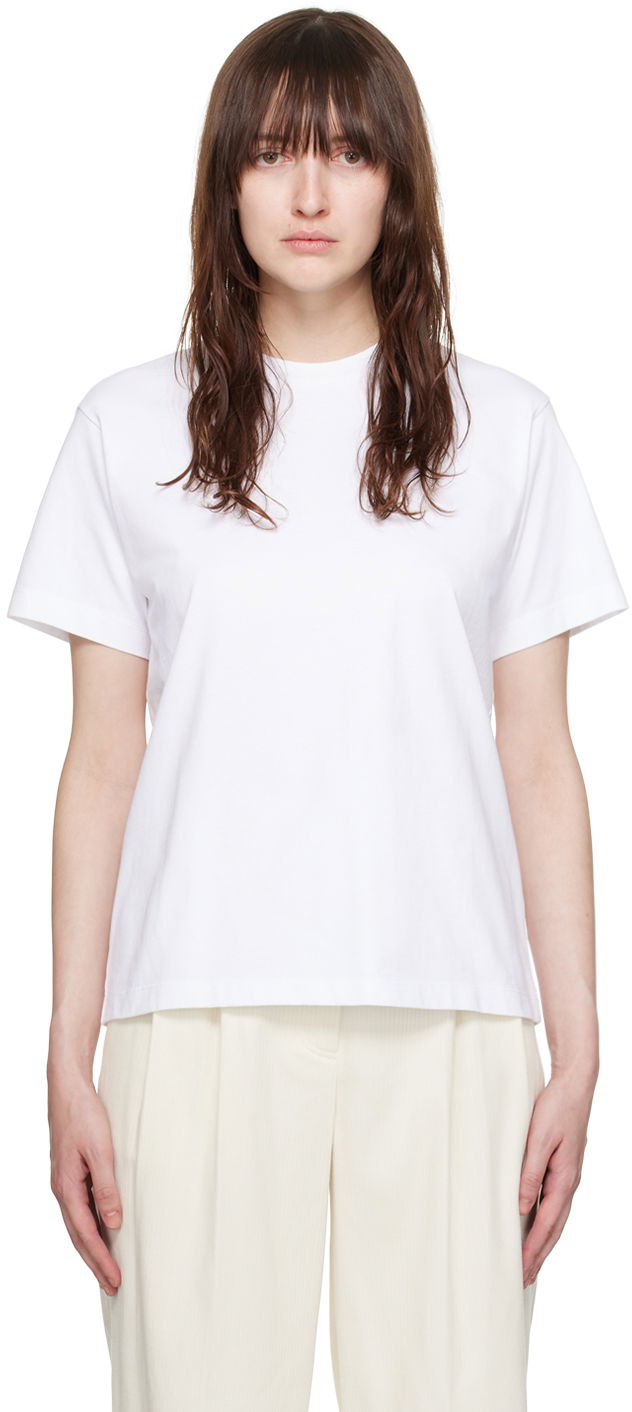T-paita TOTEME TOTEME Classic T-Shirt Valkoinen | 243-WRT0344-FB0092