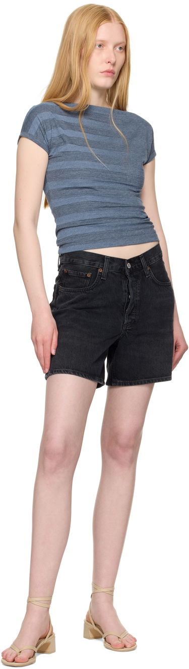 Shortsit AGOLDE AGOLDE V-Waist Denim Shorts Musta | A225-1157, 3