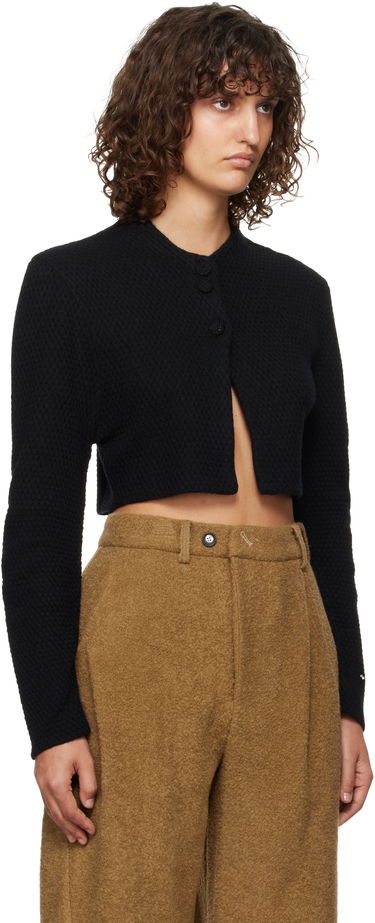Villapaita ADER ERROR Cropped Buttoned Cardigan Musta | BN01FWKT0701BK, 1