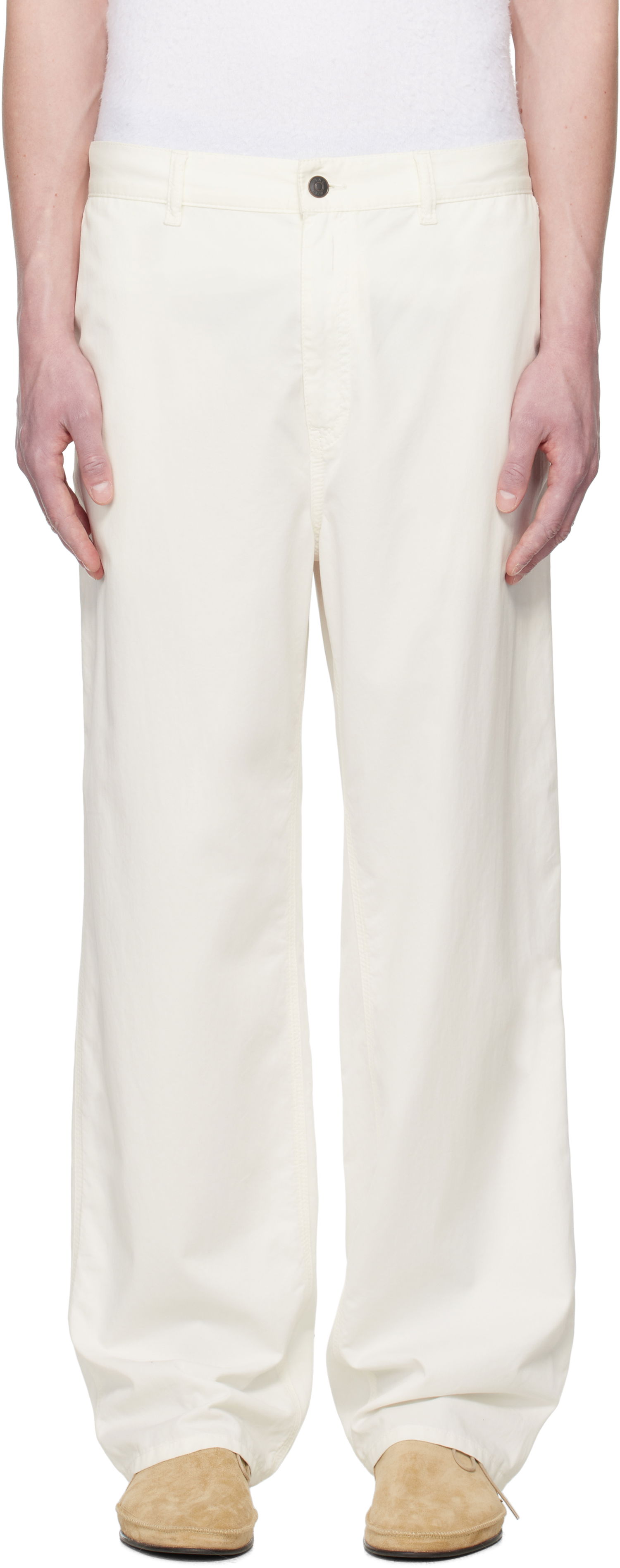 Housut The Row The Row Sankuro Trousers Valkoinen | 981-W3670, 0