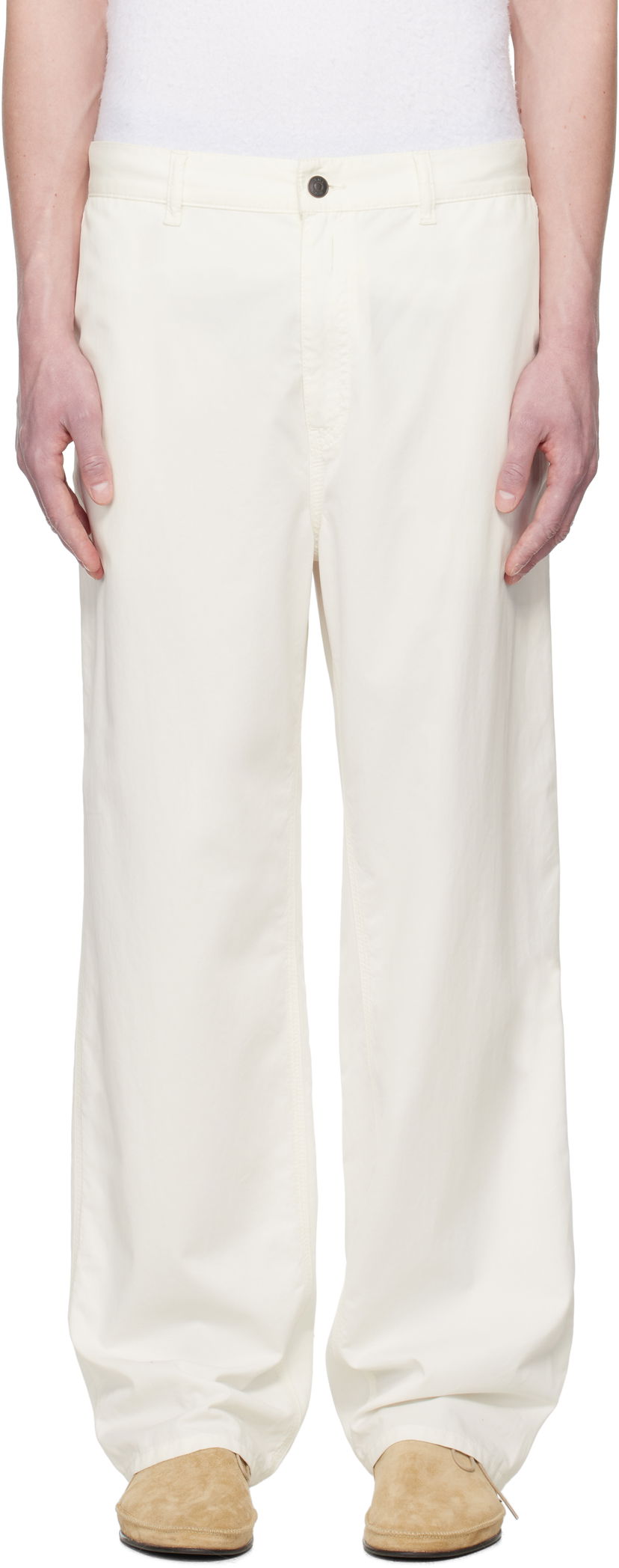 Housut The Row The Row Sankuro Trousers Valkoinen | 981-W3670
